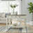 Retro Farmhouse-Style Two-Tone Rectangular Sofa Table-541310036