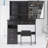 37" Middle Size Left Drawer Desktop Vanity Table + Cushioned Stool, Extra Large Right sliding mirror, Multi Layer High Capacity Storage, Practical Fashionable Dresser, Suitable For Large Space-604393887