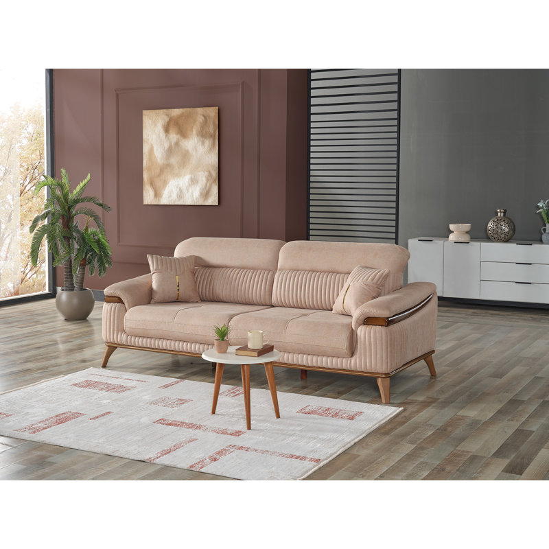 Ensemble de salon 3 pièces Lop, Beige