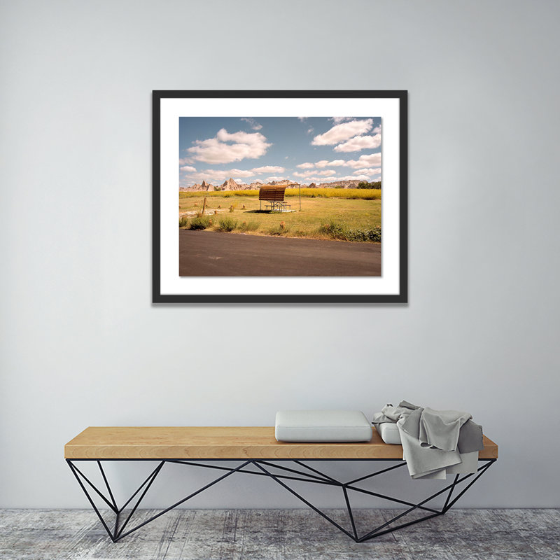 Badlands SD Print by Ryann Ford, Black, 38" H x 48" W x 2.5" D
