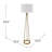 Sonder 60" Iron Tripod Floor Lamp with Linen Drum Shade, Gold
