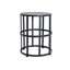 Table d'appoint en céramique avec structure en fer thermolaqué