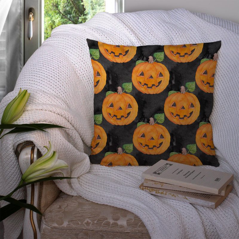 Coussin décoratif extérieur i-lantern watecolor halloween, 14 po x 14 po