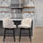 Aadhvika Upholstered BarStools with Solid Wood Frame-104100028-104100025