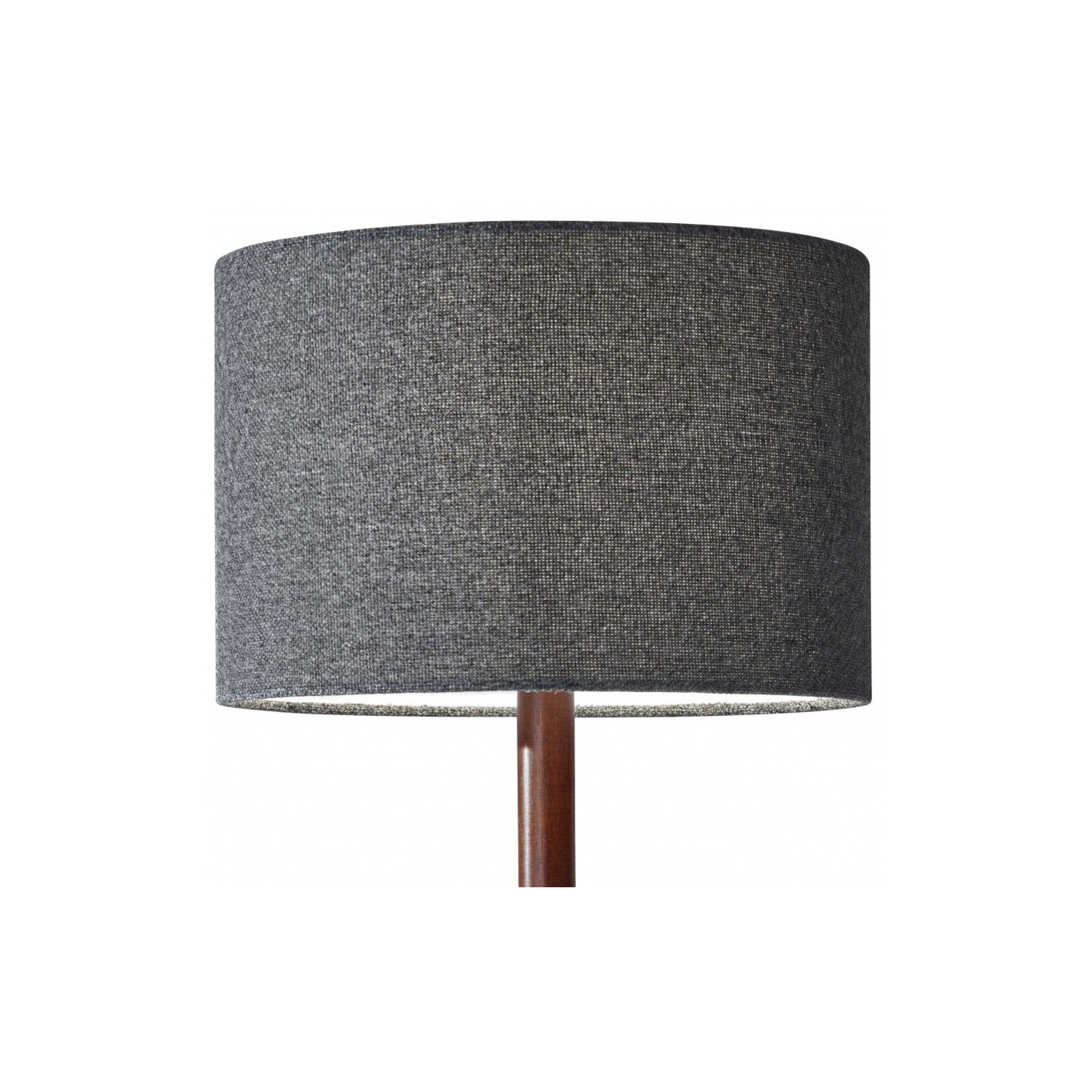 Phipps Solid Wood Table Lamp, Walnut, Dark Gray