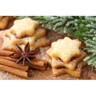 Christmas Cutting Board Shortbread Cookies - Set Of 2