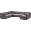Canapé modulaire en velours réversible de 126 po de largeur Enso-485253601