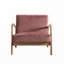 Chaise rembourrée en microfibre de style rétro-2021729989