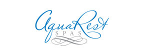 Logo AquaRest Spas, powered by Jacuzzi® pumps