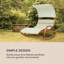 180cm Long Pine Double Chaise with Cushions