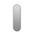 65" x 18" Capsule-Shaped Dimmable LED Full Length Wall Mirror with Black Frame