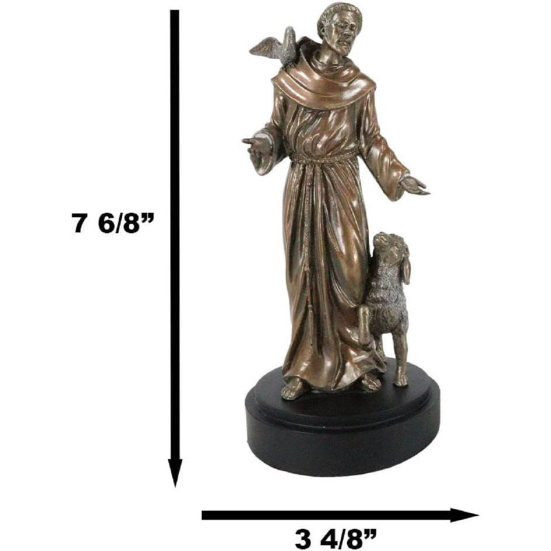 Figurine Heslar Saint François d'Assise