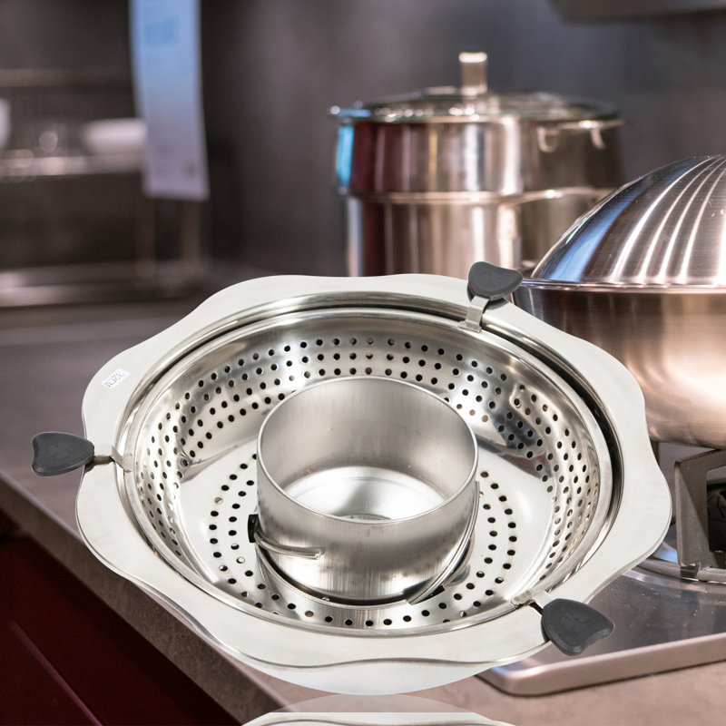 Pot à soupe rotatif en acier inoxydable