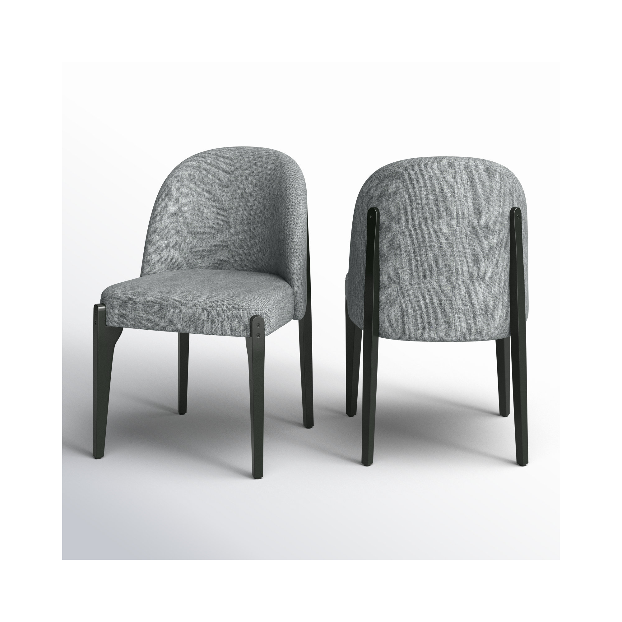 Pietta Dining Chair (set of 2), Stone Gray