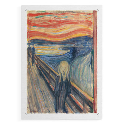 Reproduction abstraite vintage, impression sur toile seulement - non encadrée
