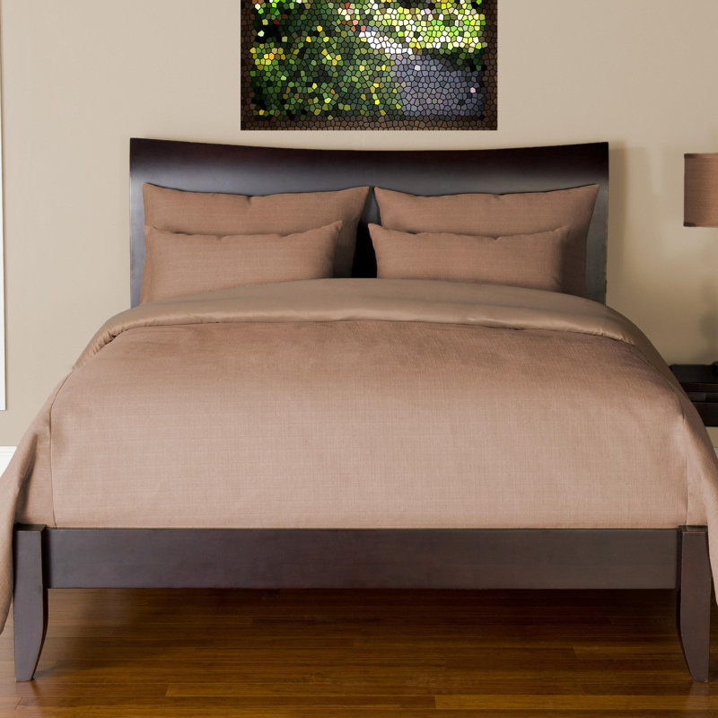 Belfast Polyester Duvet Cover & Insert, Queen Duvet Cover & Insert + 5 Additional Pieces, Flax
