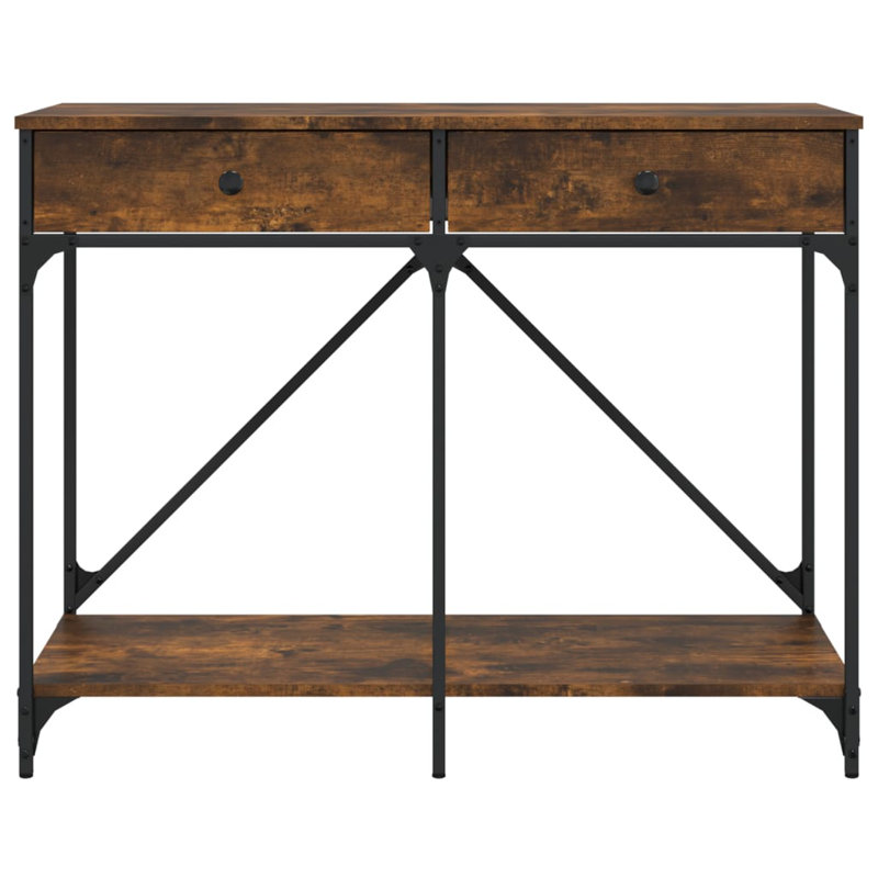 Ramesh 100cm Console Table, Smoked Oak