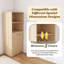 Bureau extensible avec tablettes de rangement et roues mobiles-1090990078