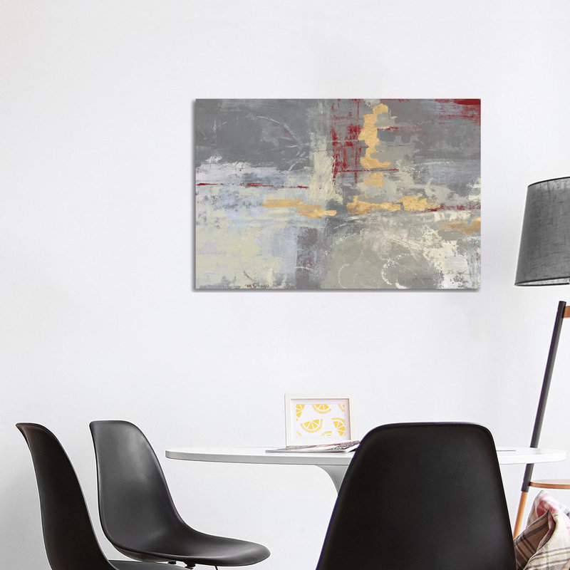 «Missing You Red Crop» par Silvia Vassileva - reproduction d'art, H 26 po x l 40 po x 1,5 po, Toile tendue, Pas de tapis