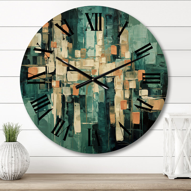 Horloge murale en bois massif Moutanabi, Moyenne