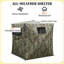 Abri toutes saisons, store de chasse, store transparent