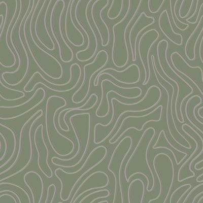 Aire - Taupe Wallpaper by Sabrina Yvonne