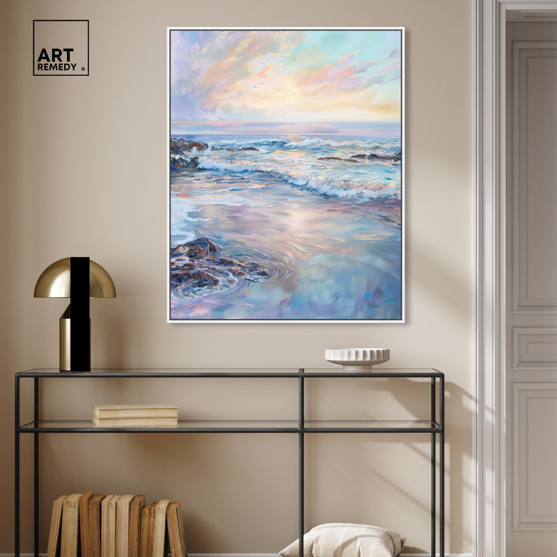 Rivage de rêve, Cadre blanc, H 37 po x l 31 po