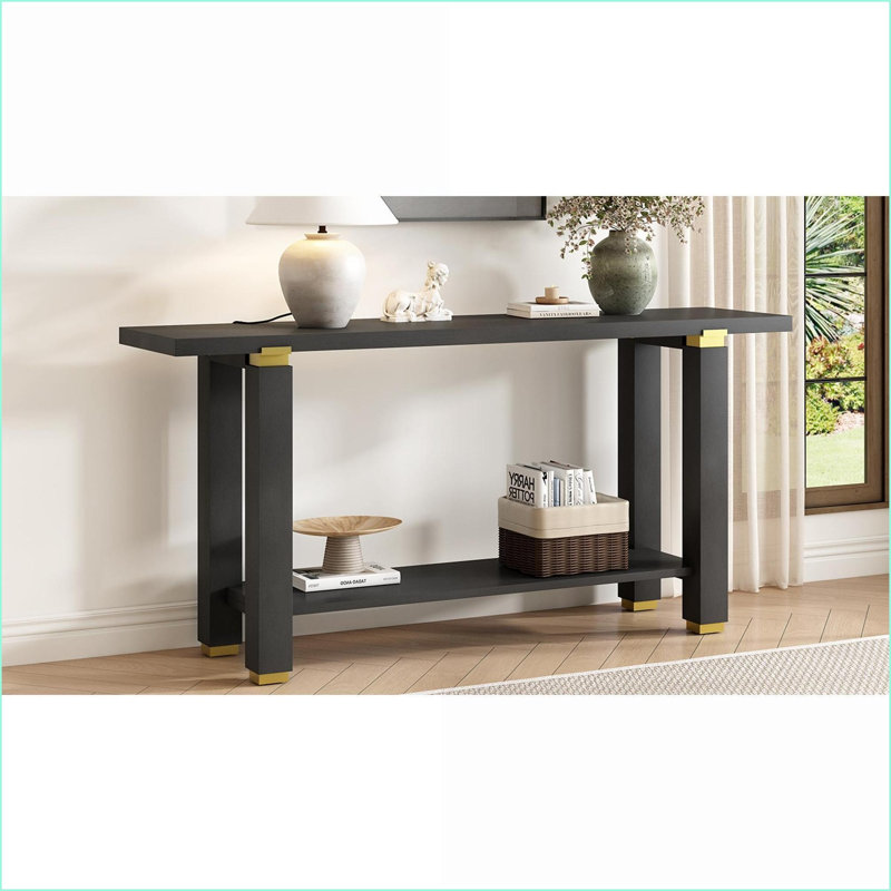Table basse moderne et minimaliste avec pieds en pin, plateau en bois aggloméré et amp; Étagère de rangement - 3 couleurs pour le salon