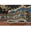 Tapis de couloir traditionnel bleu foncé 4 x 10