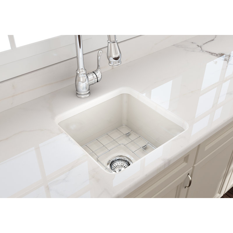 18'' L Kitchen Sink, Biscuit