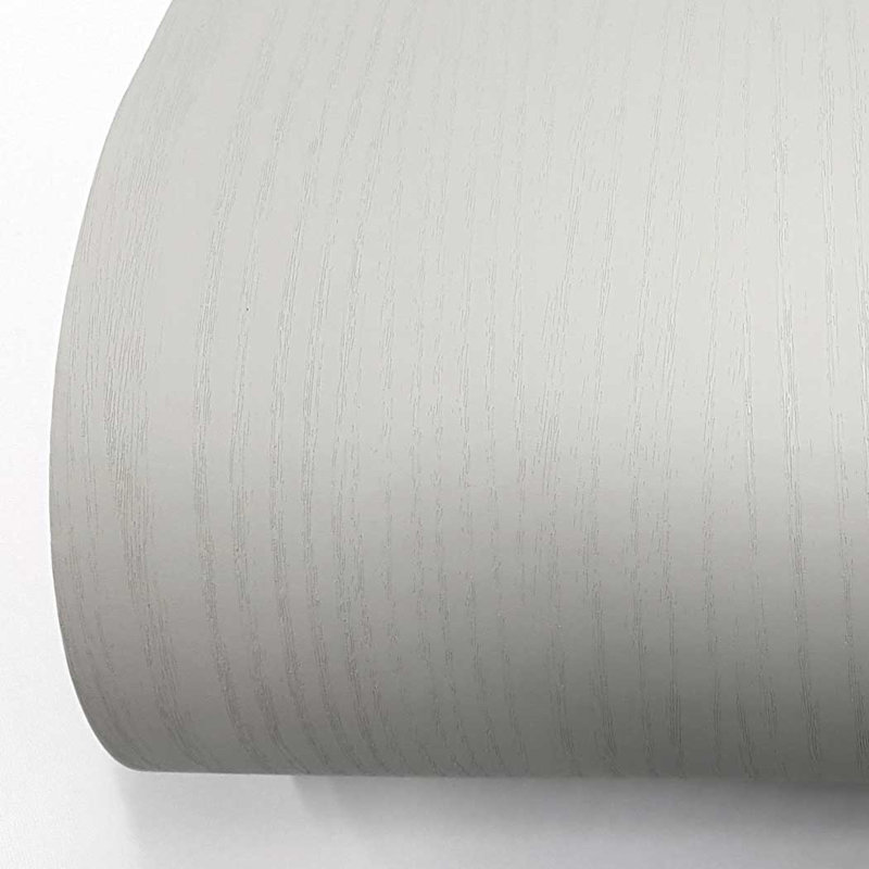 Papier peint adhésif auto-adhésif pour armoires de cuisine Colan, L 118,1 po x l 19,6 po, Gris clair mat