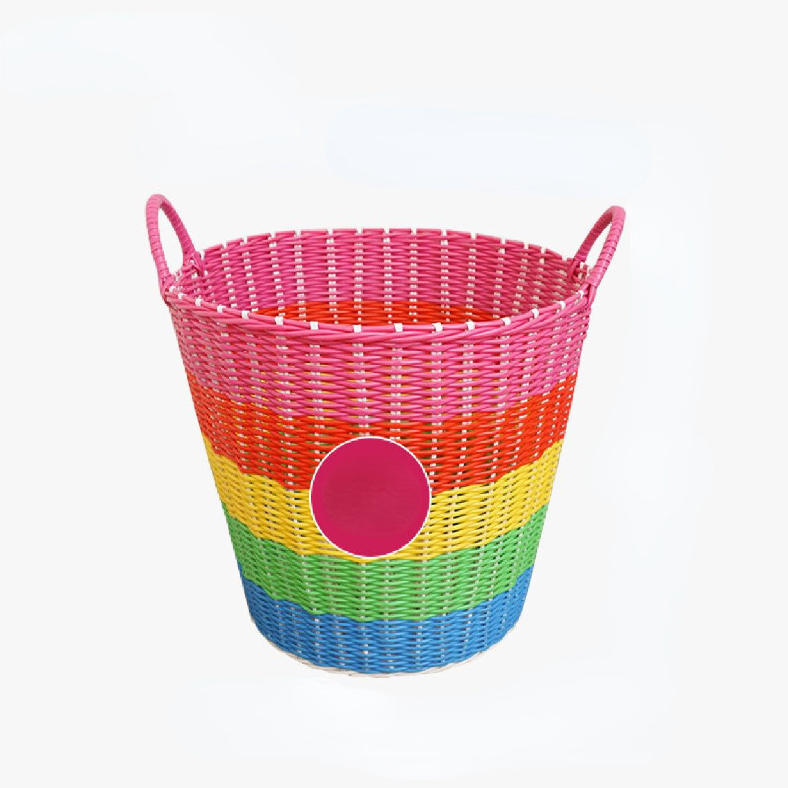 Umber Rea Knitting Storage Basket Toy Debris Bucket Laundry Wicker Laundry  Basket with Handles