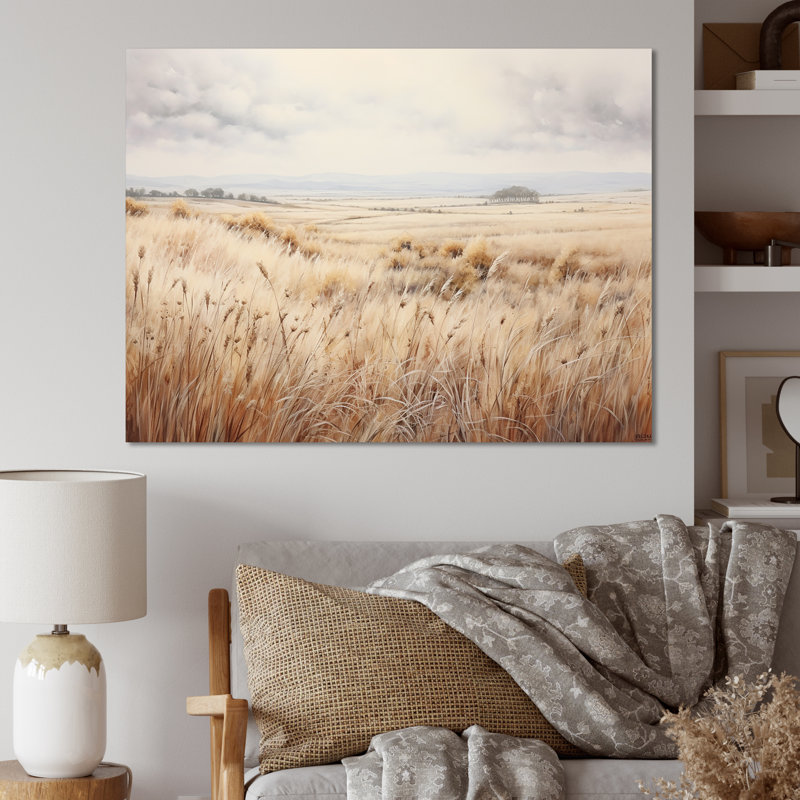 Prairie Peacefulness Meadows - Prairies, reproduction sur toile, H 16 po x l 32 po x P 1 po, Toile tendue