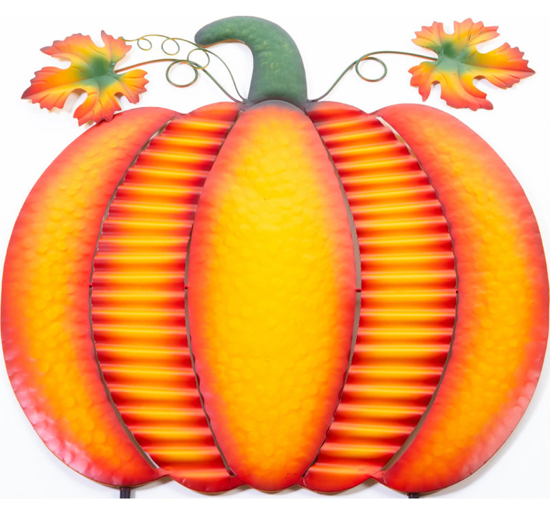 Piquet de jardin d'Halloween citrouille