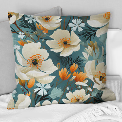 Motif floral Ivory Coastal Blossoms - imprimé floral