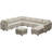 Wylodene 143" W Velvet Modular Sectional Sofa-1089062409