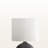 Reba Black Resin & Ivory / Cream Shade Table Lamp, 16.2'' H X 9.23'' W X 9.23'' D