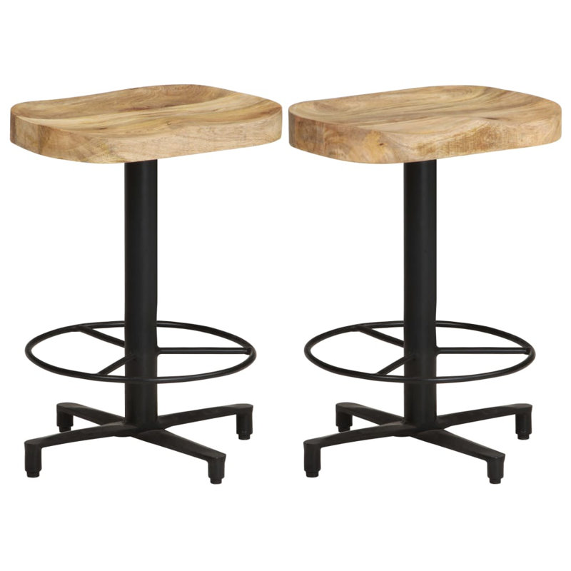Tabouret de bar Tabouret de bar à hauteur de comptoir pour pub en bois de manguier massif