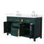 Beckett 60" Freestanding Double Bathroom Vanity with Quartz Top-990040577-990040579-990040589