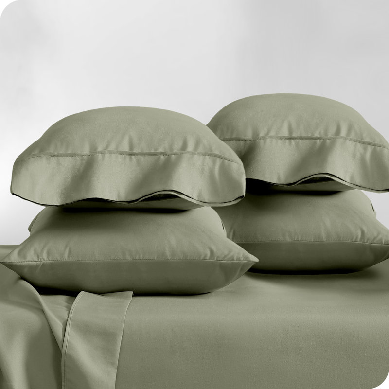 Housse de coussin en microfibre, ISE, 4 taies d'oreiller standard