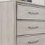Commode de chambre à 5 tiroirs Roundhill Haak, finition chêne gris