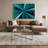 Hard Edge 32 Blue Canvas Wall Art