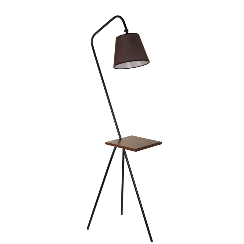Lampe de table sur pied 65 "Span, Brun