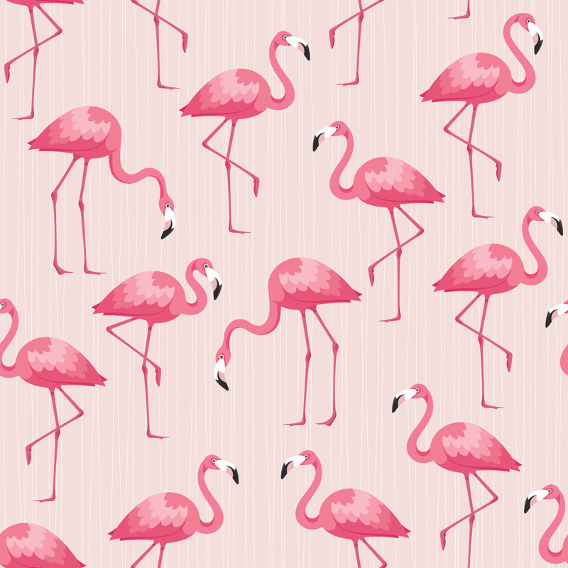 Flamingo by Paci77 - No Frame Art Prints on Canvas, 51cm H x 51cm W
