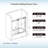 Frameless Bathtub Shower Doors 56-60" Width X 66" Height With 5/16"(8Mm) Clear Tempered Glass,  Single Sliding With Side Seal Strips-111700579