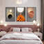 Beauté - Ensemble de 3 peintures sur toile à cadre flottant-658190377-658190379