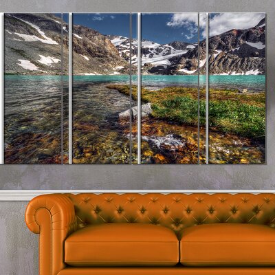 Crystal Clear Creek in Mountains' 4 Piece Photographic Print on Wrapped Canvas Set -  Design Art, PT14619-271