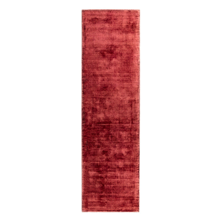 Doris Plain Silky Berry Red Rug