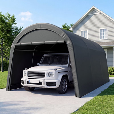 13' x 19' Heavy-Duty Curved All-Weather Portable Carport & Storage Shed