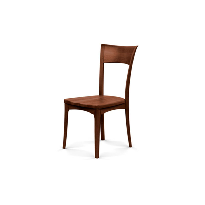 Ingrid Wood Seat Side Chair, Cognac Cherry